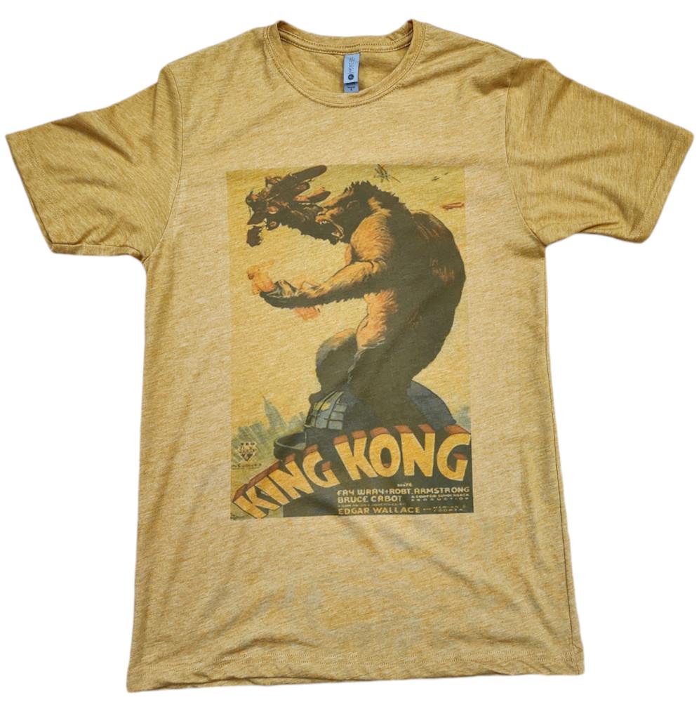 King Kong vintage movie poster quality unisex tshirts soft style gift Unisex T-Shirt XL