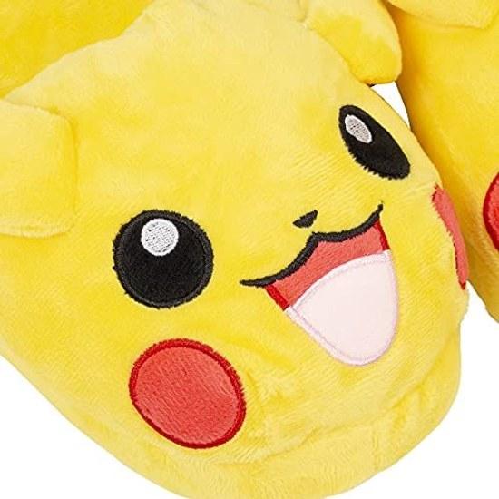 MORIPiLO Pokémon Slippers Indoor Room Shoes (Pikachu Fluffy Kuniyaku) Cm Kids Adults Plush Goods Cute Gift Yellow Pocket Monsters Character Morishita