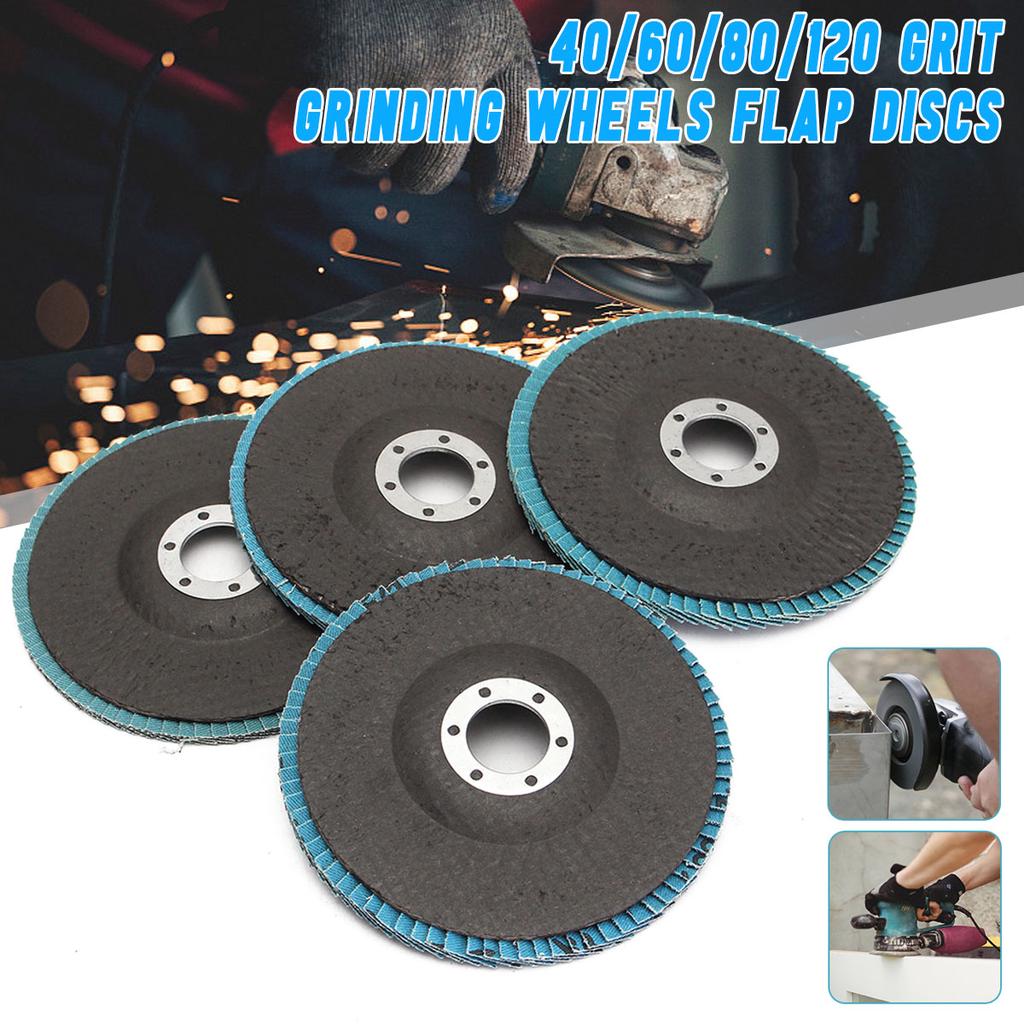 40//60//80//120 Flap Discs 100mm 4/'/'Angle Wheels Grinding Grinder Grit Sanding