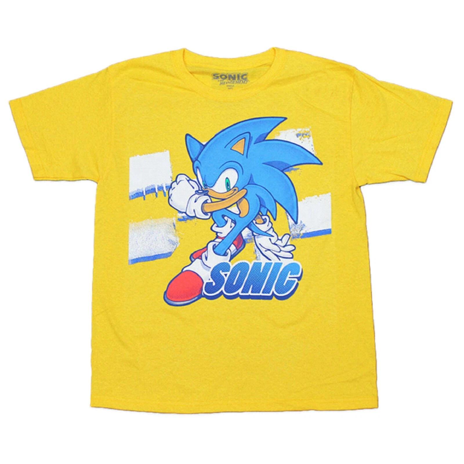 Sonic the Hedgehog Yellow Big Boys T-Shirt - NWT 120