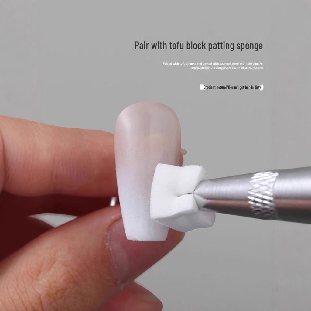 Professioneller Anti-Rutsch-Puderquasten-Schwammclip für Nagelstudio und Rouge-Anwendung