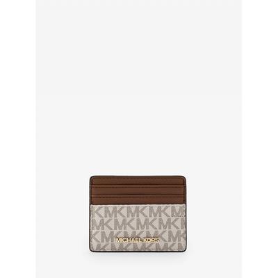 Jet Set Travel Card Holder Large   Mk Signature 35f8gtvd3b150 Vanilla