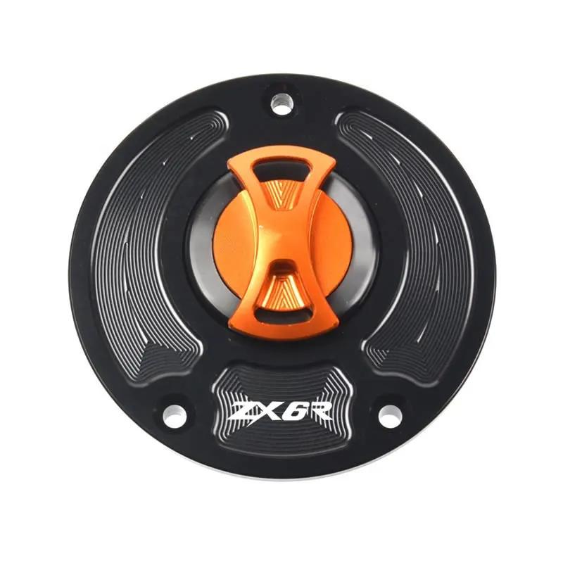 Keyless Motorcycle Fuel Gas Tank Cap Cover For Kawasaki Ninja ZX-6R 636 ZX636R 2007-2018 2012 2013 2014 2015 2016 ZX6R ZX 6R
