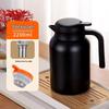 Insulated 1500ML Tea Pot with Divider, Slow Brew Kettle, Large Capacity Thermos for Home