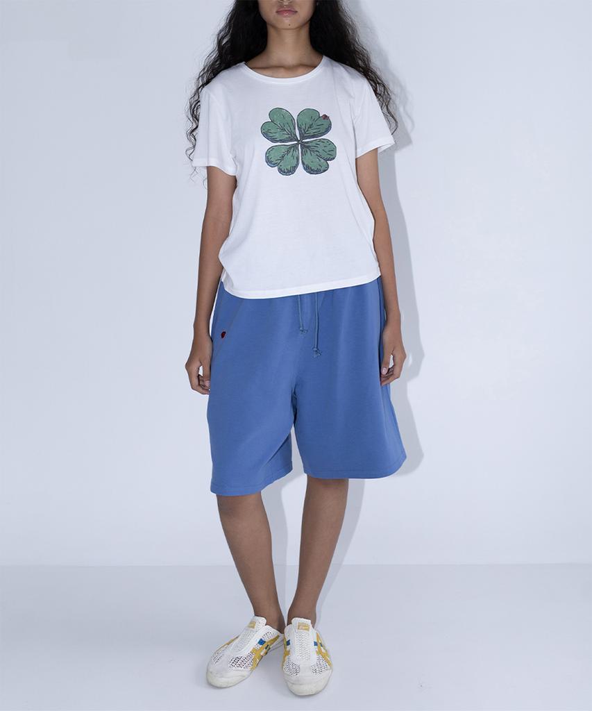 Yansisi Relax Clover Drawing Shorts - Blue