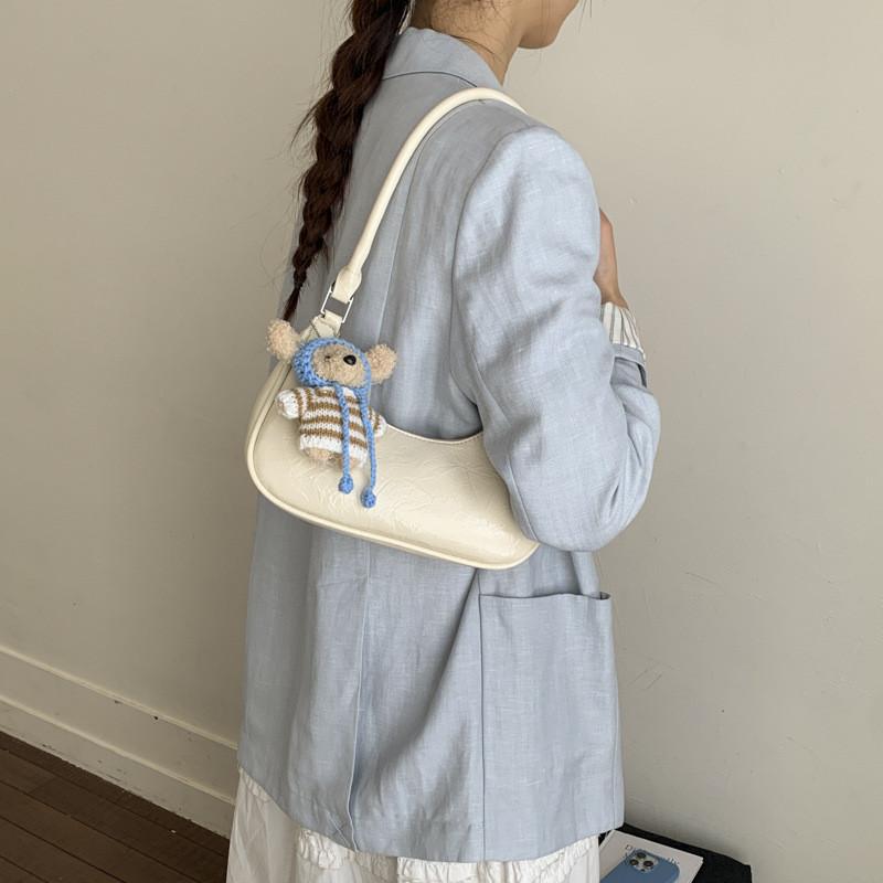 IELGY Retro Crescent Bag Spring Summer Dumpling Bag Commuter Shoulder Crossbody