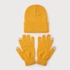 Cute Woman New Beanies with Gloves Knitted Solid Hat New 2025 Winter Hats