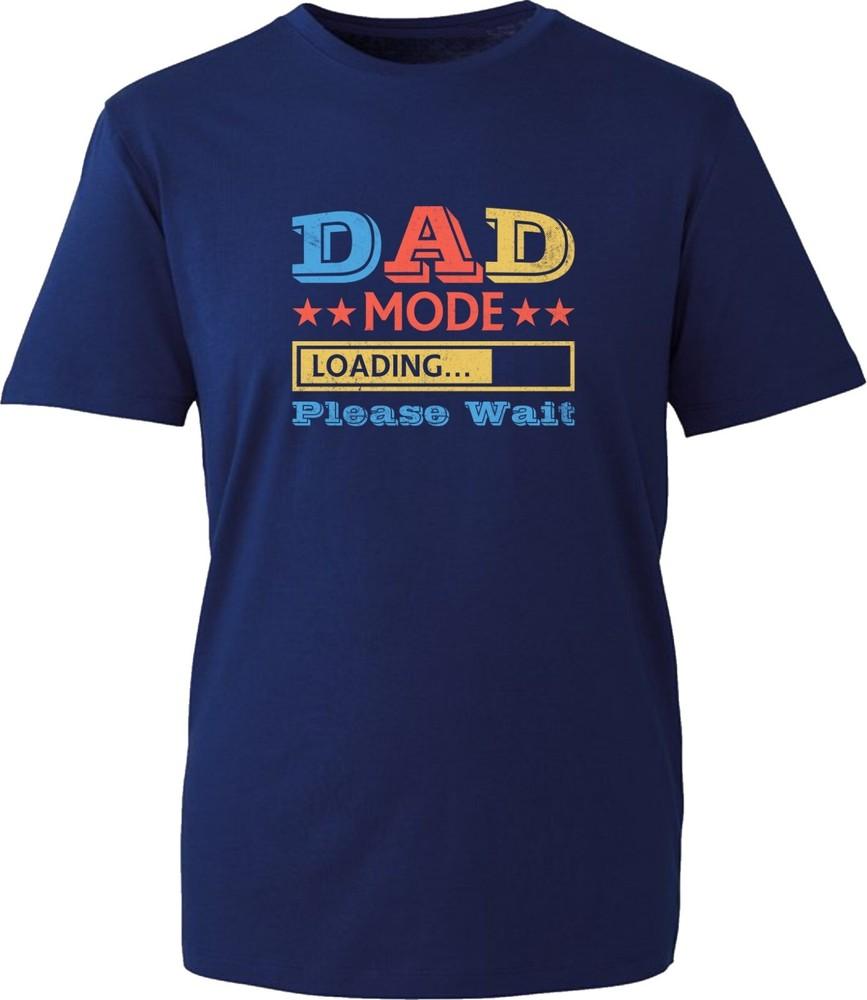 Dad Mode Loading Fathers Day Funny Meme TShirt Grandpa Pops Slogan Gift Tee Top S