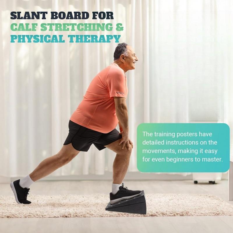 Calf Stretching Board Non-Slip Ramp Deadlift Calf Stretcher Slant Board Gym Squat Wedge For Exercise Ankle Mobility China Mainland