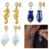 Trendy Drop Earrings For Women Girls Featuring Marine Life Design Dangle Ear Studs Comfort Fit Jewelry Gift