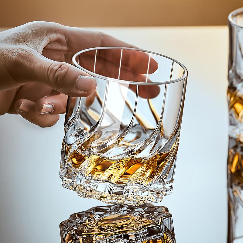 CLITON European Carved Whiskey Glasses Set