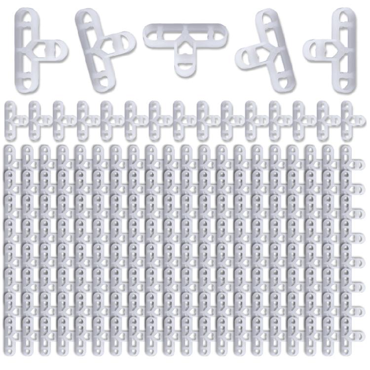 

Pack of 200 10mm 3/8 Inch Sturdy Plastic Tile Spacers for Brick Wall and Flooring Applications Clear Structure 1