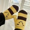 1 Pair Winter Gloves Goose Design Warm Mittens Women Men Universal Size Thermal Soft Lined Knitted Winter