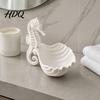 Aufbewahrungsschale Schmuckhalter Seepferdchenform Schale mit Wellenschale Halterrille