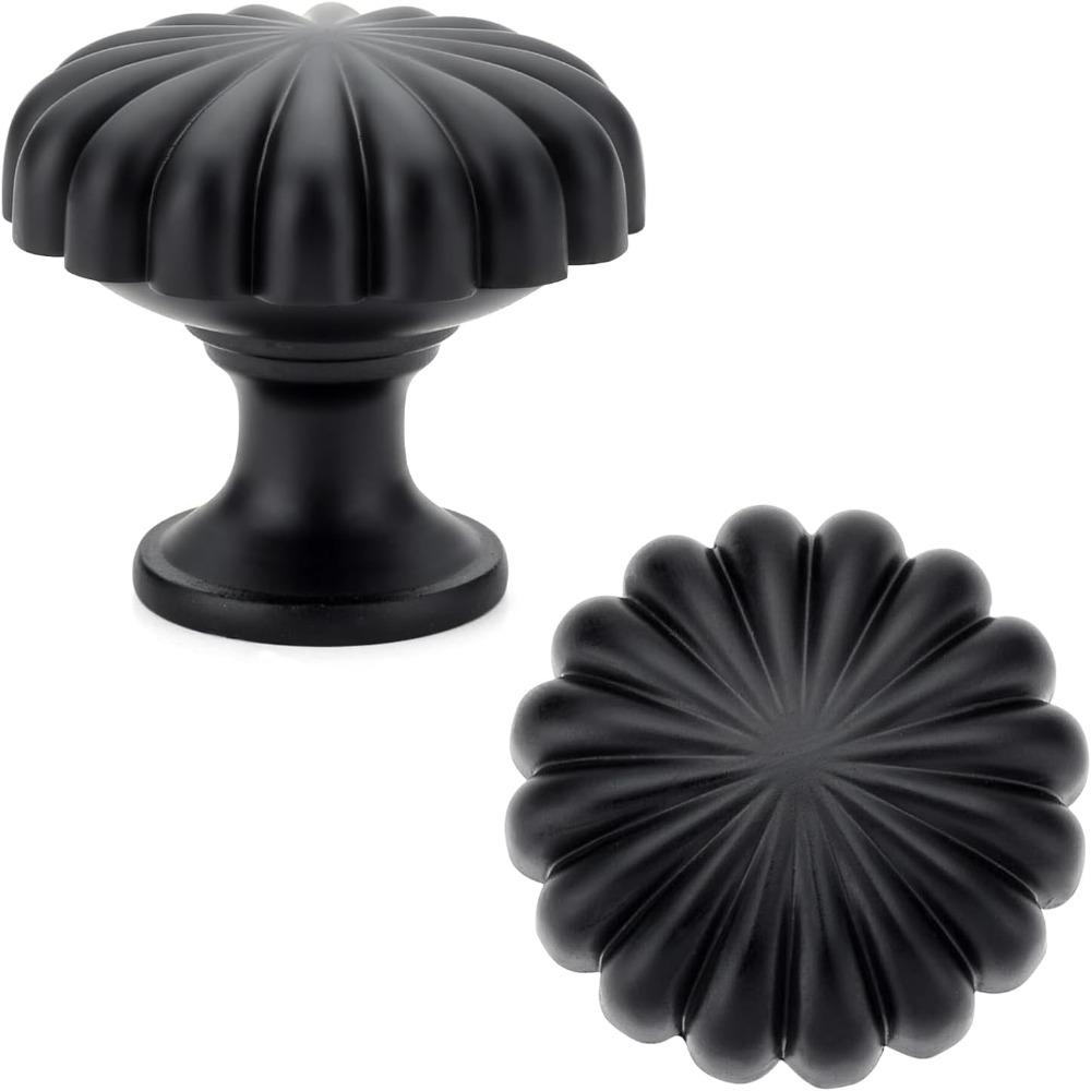 2-10Pcs Brushed Gold Cabinet Knobs Zinc Alloy Vintage Drawer Pulls for Kitchen Dresser Wardrobe
