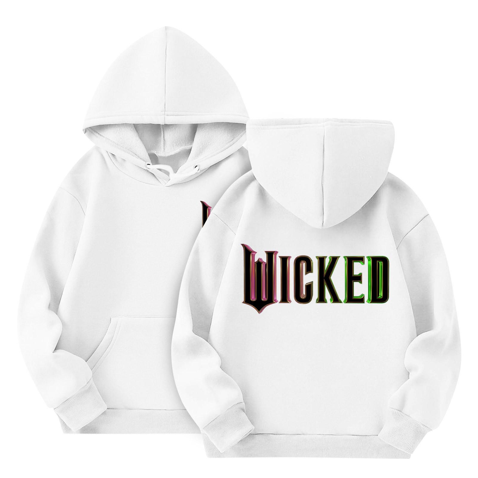 

Світшоти для дівчат-підлітків Толстовки з довгим рукавом Пуловер на зав’язках Милий великий худі 3-14 років 160 білий