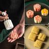 Manual Pressure Cake Making Lotus Flower Cookie Mold Baking Accessories Mooncake Mould Food Mold