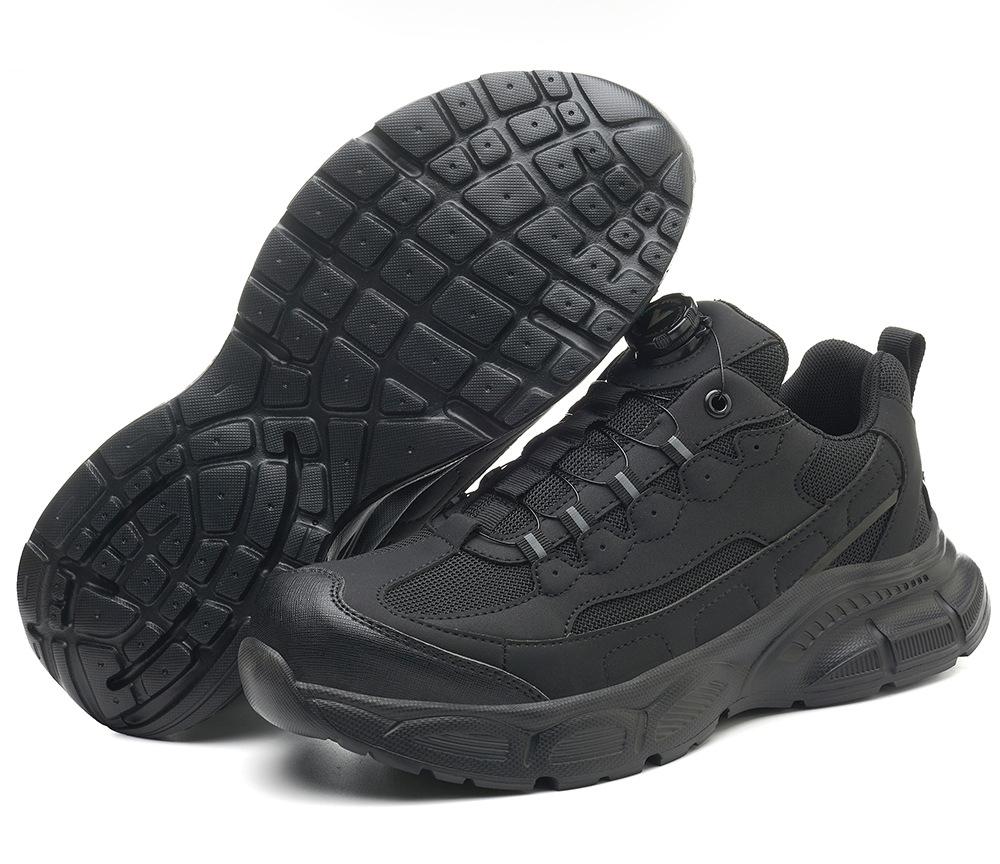 

Rotating Button Security Boots Work Shoes 2026 Men Steel Toe Cap Protection Shoes Anti-smash Anti Puncture Indestructible Shoes 40