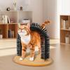 Yousheng Cat Self-Grooming Toy Arch Grooming Brush with Heavy Scratching Pad Cat Scratcher And Body Massager Self Groomer for Indoor Cats Massage