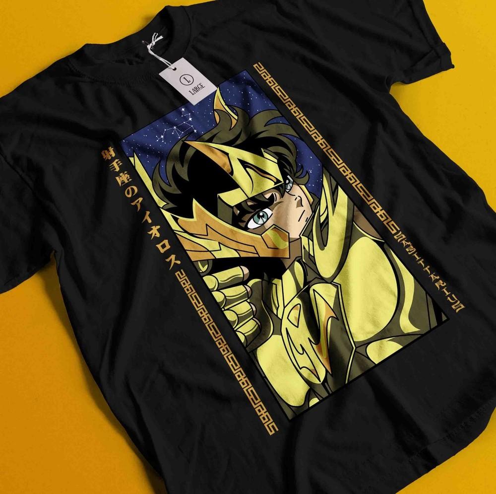 

Saint Seiya T-Shirt knights Of the Zodiac Shun Anime Manga Graphic Tee Unisex 4XL