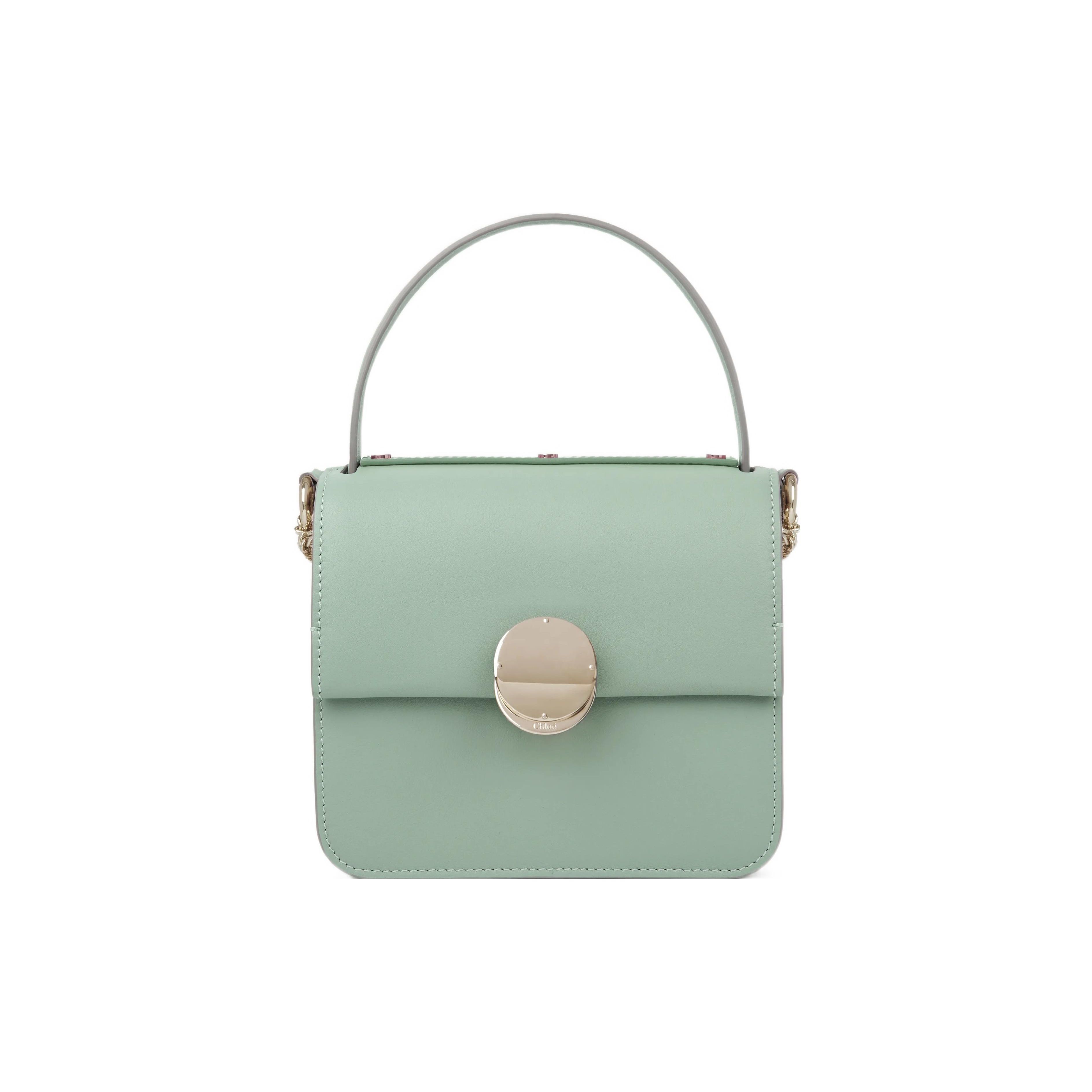 

Chloe Penelope Detachable Strap Solid Color Calfskin Shoulder Crossbody Tote Bag Small Women handbags Green CHC23-AS577K53-38U Basic Set (Bag+Dust Bag)