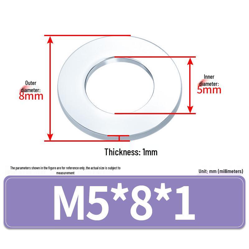 Extra Large Galvanized Metal Flat Washer (Sizes M1.6-M14)