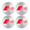 4Pcs 56mm Car Wheel Center Hub Cap Badge Logo Emblem Decal Wheel Sticker For 2c A3 A4 A5 A6 Q3 Q5 Q7 TTf1