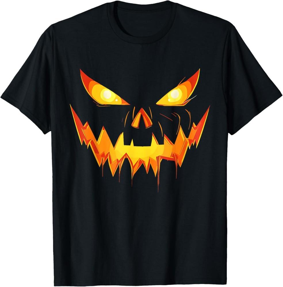 SALE Scary Pumpkin Jack O Lantern Face Halloween Unisex T-Shirt Unisex T-Shirt XXXXL
