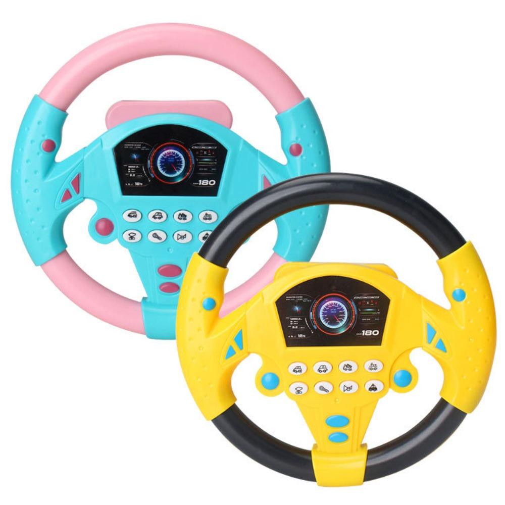 Children's Simulation Model Steering Wheel Educational Toy Co-pilot Music Steering Wheel Decompression Artifact Small Gift