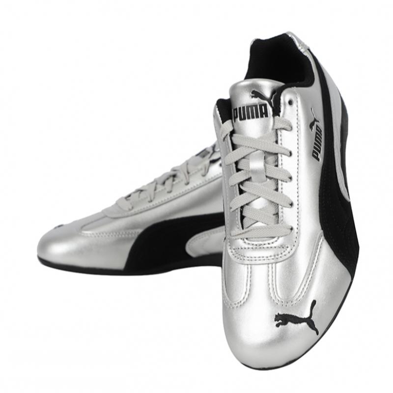 Puma Zapatos Plateado Metálico Negro Rosa Speedcat