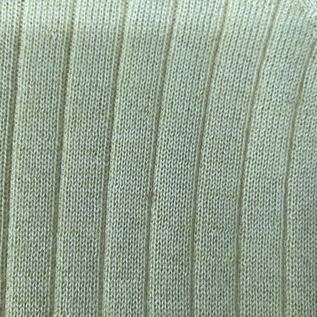 DRAWER Yellow Cashmere Silk Turtleneck Ribbed Knit Top Tops 2 yellowUsed