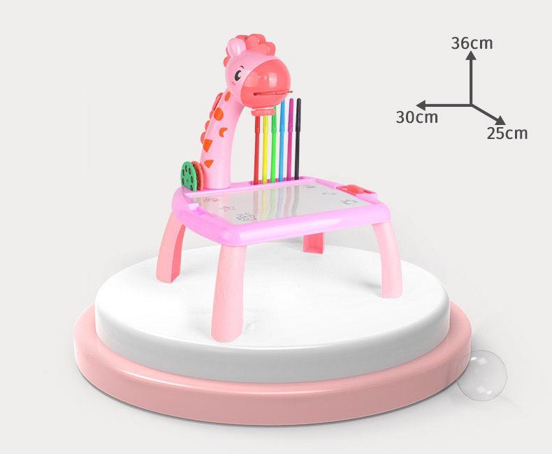 Deer-Shaped Multifunctional Projection Drawing and Writing Table for Kids