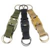 Nylon Multi-Functional Tactical Key Fob, Waist Bag Buckle Accessory, Three-Ring Buckle, Strap Buckle for Outdoor Hiking Climbing