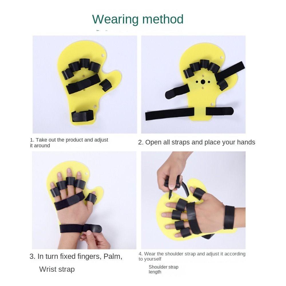 Adjustable Hand Wrist Finger Orthotics Training Stroke Hemiplegia Hand Splint  Thumb Injury