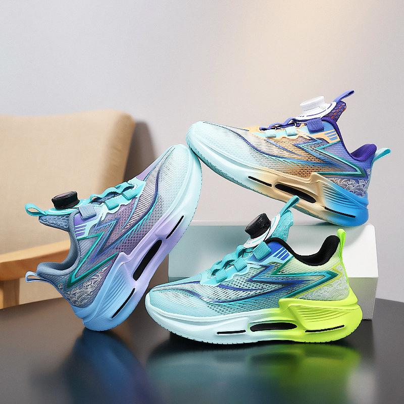 Boys' sports shoes 2025 new spring and summer children's running basketball shoes medium and large children and girls lightweight soft-soled shoes