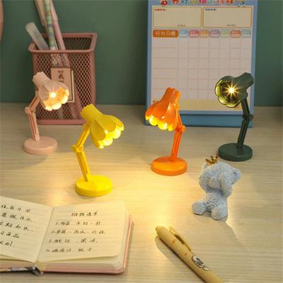 Table Reading Lamp 2023 New Bedroom Decor Foldable Book Lighting Mini Night Lamp Cute Warm Light Creative Flower Light