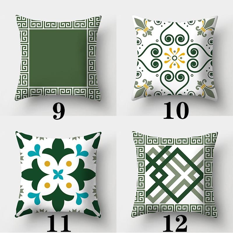 Dark Green Series Sofa Pillowcase 45cmX45cm Throw Pillowcase New Cushion Cover For Home Decor