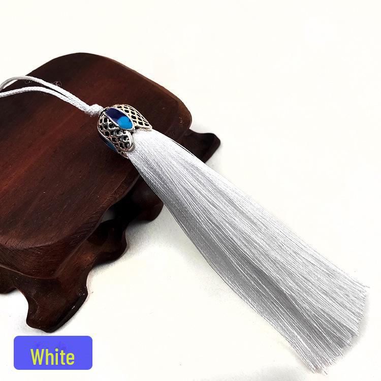 Cloisonné Blue Tassel Crown & Bookmark Accessory