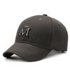 Hat M standard embroidered baseball cap Korean fashion simple hat short brim sun hat, sunshade sun protection hat equestrian hat tide