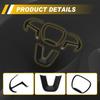 4PCS Glossy Black Steering Wheel Trim Cover Panel for 2015- Dodge Challenger