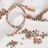 200-500 Pcs CCB Square Beads Hole 1/1.2mm Loose Spacer Rhodium Bead Charm Women Diy Jewelry Bracelets Necklace Finding Supplies