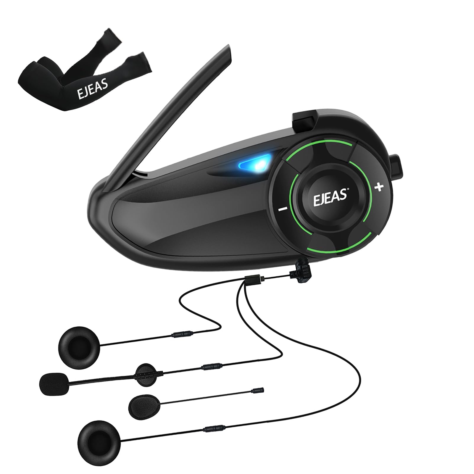 

Мотоциклетная гарнитура EJEAS Q8 для мотоциклов, Поддержка музыки и звонков, Одновременный Mesh-вызов для 6 человек, Улучшенная стабильность, Дальность связи 2000 м