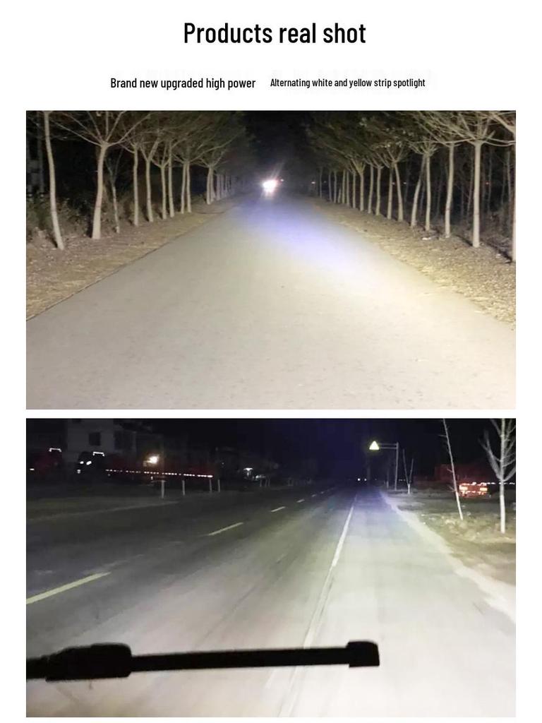 Compatible LED Strip, Headlight & Spotlight for 12V/24V Vehicles - Ideal for Cars & Trucks