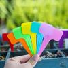 50pcs Easy To Identify 50pcs Plastic Stick T Plant Labels Flower Tag for Your Garden