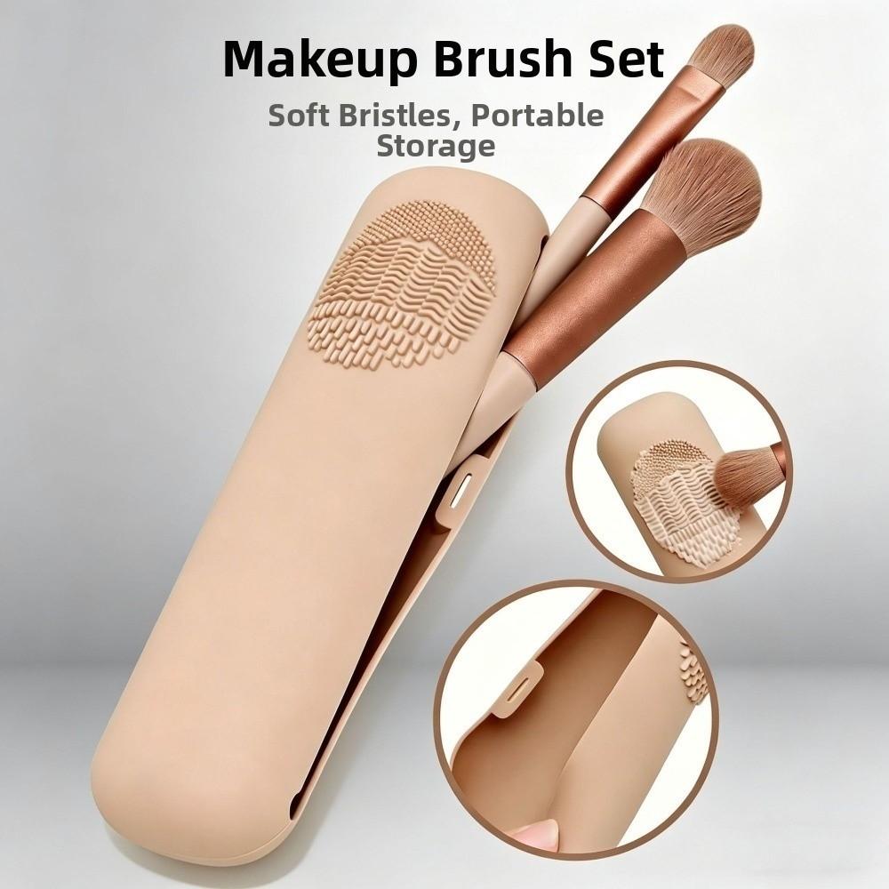 Silikon Make-up Pinselhalter Magnetverschluss Wasserdicht Kosmetikpinsel Halter Weiche Textur Langlebig Make-up Werkzeuge Organizer