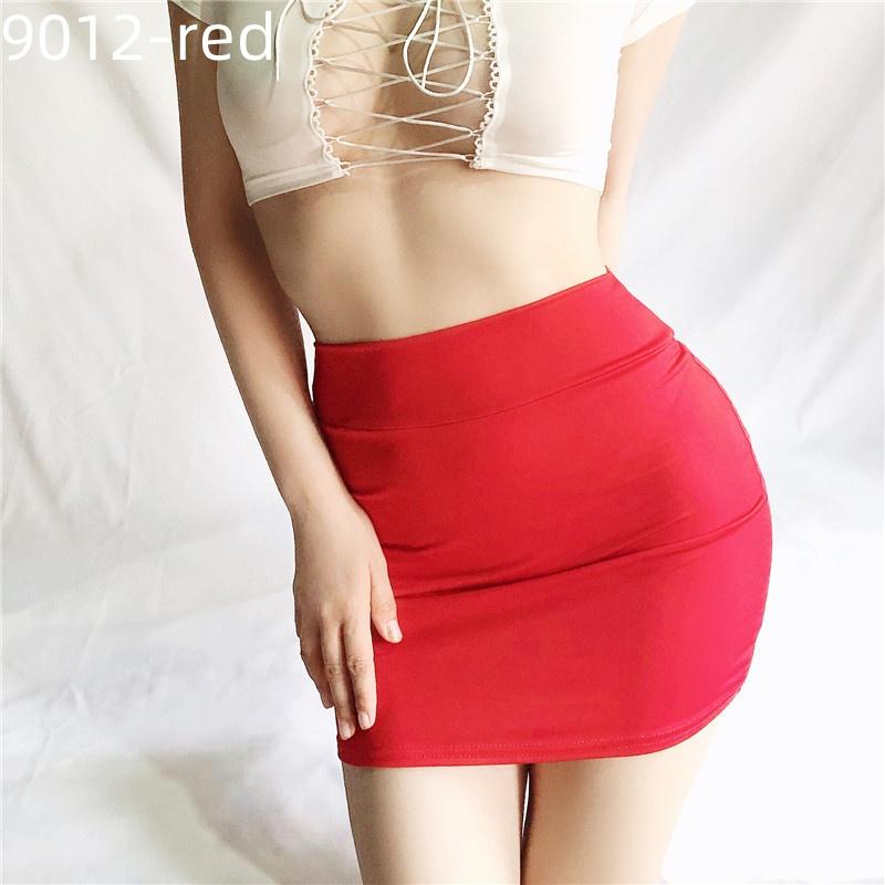 Women See Through Sexy Nightclub Mini Long Wrap Hips Skirt Female Hollow Lace Black Pleated Skirts for Woman Summer