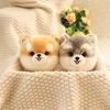 Levensecht Kawaii Pluizig Hond Knuffeldier Simulatie Puppy Model Zachte Pop Kleine Chow Pomeranian Corgi Yorkie Pluche Cadeau Voor Meisje