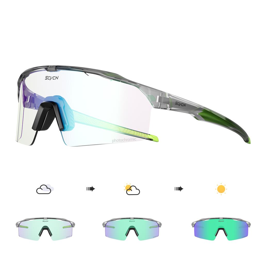 Pochromic Bicycle Equipment Cycling Glasses UV400 MTB Road Mountain Bike Racing Outdoor Sports Camping Golf Sunglasses