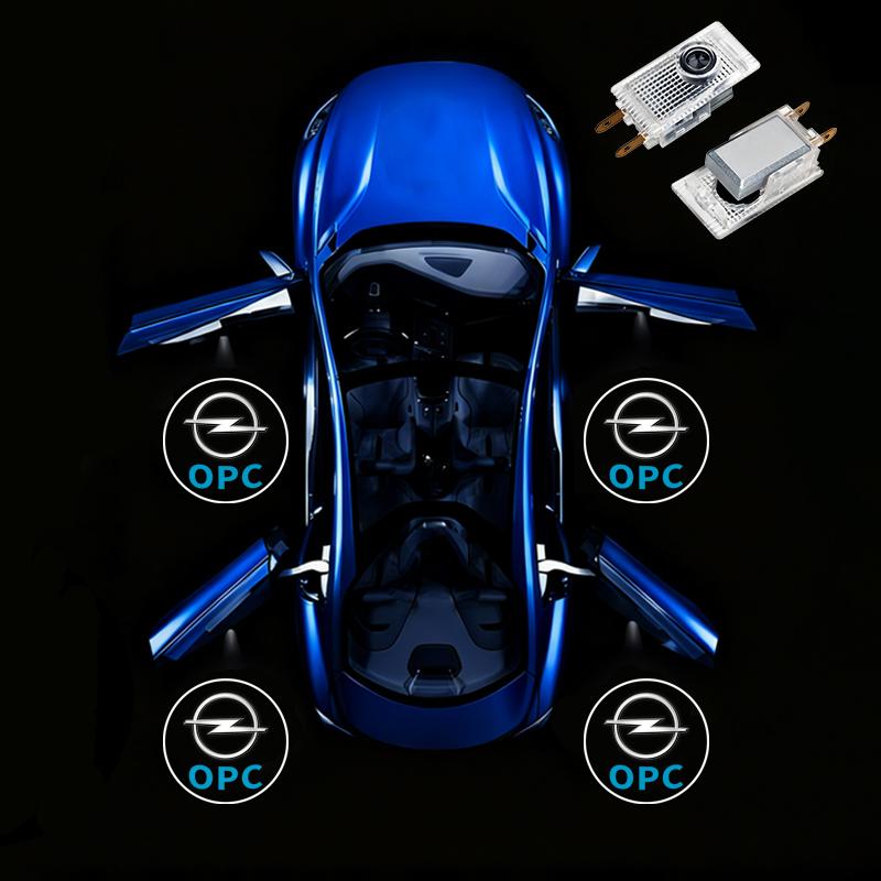 2 Stück LED Auto Tür universeller Projektor High-Definition Willkommenslichter Für Opel Astra j g Insignia Corsa d Vectra c Zafira a Auto