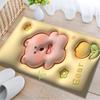 Bathroom Doormat Cartoon Style Home Doormat Thickened Absorbent Anti-slip Doormat Bathroom Foot Mat